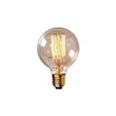Ver imagem 1 de Lâmpada Filamento Carbono G80 40w Luz Amarela Âmbar 220V Gal