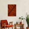 Quadro Decorativo Folha Marrom, Estrutura 43x30, sem Moldura. em Mdf 6mm, para Sala, para Quarto, de - 1