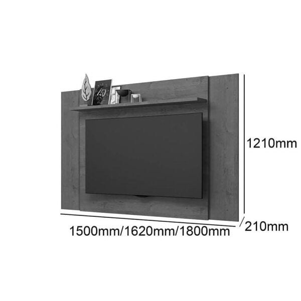 Painel Extensível Nathur para TV até 55 Polegadas com 1 Prateleira Nature - 5