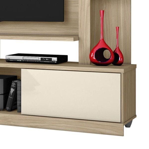 Home Theater Kiatu para TV até 55 Polegadas com 2 Portas de Correr Macchiato / Off White - 4