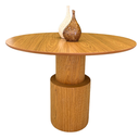 Ver imagem 2 de Mesa de Jantar Cilindro Spin Redonda 90 Cm Tampo Freijó Base Freijó