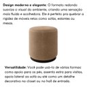 Ver mais imagens de Kit Poltrona e Puff Decorativa Dunas Estilo Industrial:bouclé Bege