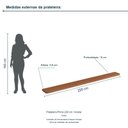 Ver imagem 3 de Prateleira Prime 220 cm Incolar Cedro