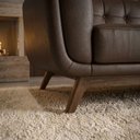 Ver mais imagens de Sofa Living 2 Lugares Bellare 180 cm Pes Madeira Courino Tcs 721 Moll