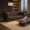 Ver imagem 6 de Sofa Living 2 Lugares Bellare 180 cm Pes Madeira Courino Tcs 721 Moll