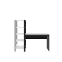Ver imagem 2 de Escrivaninha Mesa de Estudo Office 120 Cm com Prateleira Artemis Preto/branco