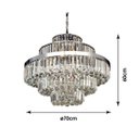 Ver imagem 3 de Lustre de Cristal Dijon 12 Lâmpadas Bella Iluminação