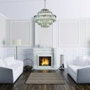 Ver imagem 2 de Lustre de Cristal Dijon 12 Lâmpadas Bella Iluminação