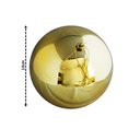 Ver imagem 2 de Kit 2 Bolas de Natal Dourado Brilhante Tradicional Grande 14cm - Magizi