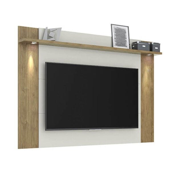 Home Theater Estola para TV até 60 Polegadas com 2 Portas de Correr Diversas Cores Ool Avela / Off White - 2