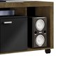 Rack Measo para TV até 52 Polegadas com 2 Portas Madeira Rústica/Preto Fosco Ool - 5