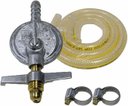 Ver imagem 1 de Kit Registro de Gás + Mangueira + 2 Abraçadeiras