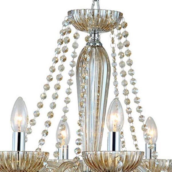 Lustre de Vidro Anjou 8 Braços Bella Iluminação - 5