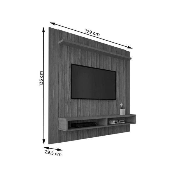 Painel para TV até 49 Polegadas Morfeu com Nicho e Prateleira (MDF) Champanhe OOL - 5