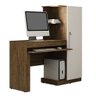 Mesa para Computador com Armário 1 Porta 1 Gaveta Office Valdemóveis - Ipe/Off White - 5