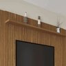 Painel Morfeu MDF para TV até 49 Polegadas com Nicho e Prateleira (MDF) Nogueira OOL - 1