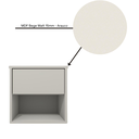 Ver imagem 7 de Mesa de Cabeceira Suspensa com 1 Gaveta e 1 Nicho 100% Mdf Plancasa:off White