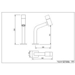Torneira de Lavatório para Mesa 1197 Arezzo Smart - Japi:cromado - 2