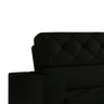 Sofá Vert 3 Lugares (L: 2,15M) Retrátil e Reclinável Suede Liso Preto - 2