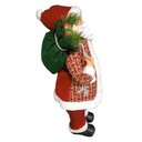 Ver imagem 5 de Papai Noel Sc Pres C-colete Xadrez Vm-vd 60cm Magizi