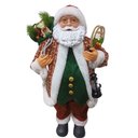Ver imagem 1 de Papai Noel Sc Pres C-colete Xadrez Vm-vd 60cm Magizi