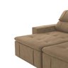 Sofá Barreto Retrátil 2,54M Suede Pena Bege Dst - 3