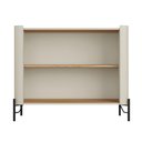 Ver imagem 4 de Balcão Buffet 98,5cm P/ Sala Porta Brise 100% Mdf Pés Metal