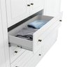 Guarda-Roupa Anlur 262cm com 6 Portas e 4 Gavetas Branco Hp Dst - 7