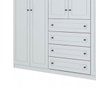 Guarda-Roupa Anlur 262cm com 6 Portas e 4 Gavetas Branco Hp Dst - 5