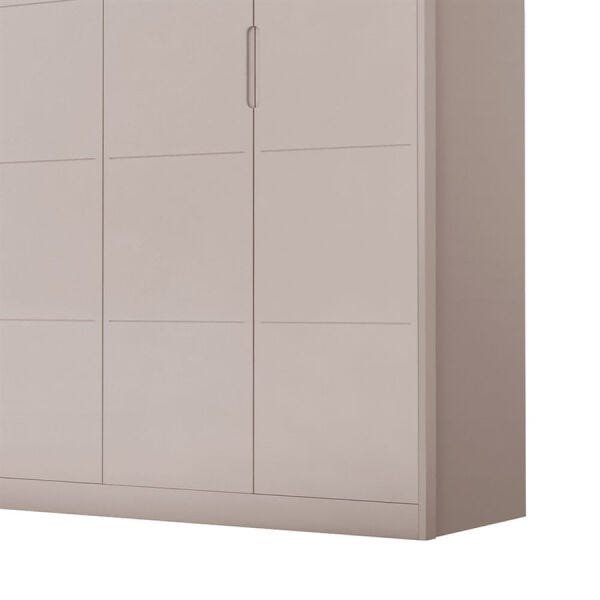 Guarda-Roupa Encanto 168cm com 4 Portas e 3 Gavetas 100% MDF Rosê Acetinado OOL - 6