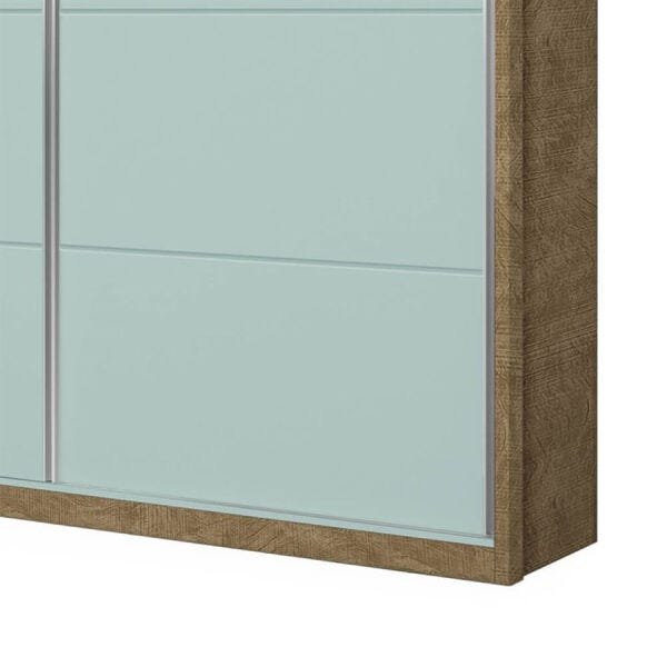 Guarda-Roupa Harmonia 183cm com 2 Portas de Correr 100% MDF Menta/Amêndoa OOL - 5