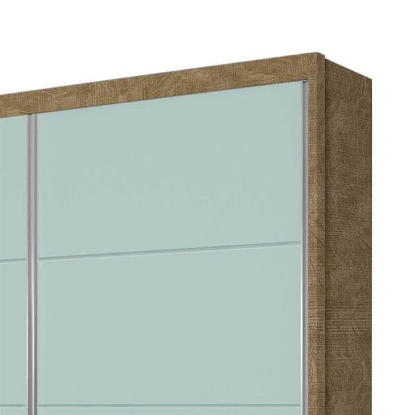 Guarda-Roupa Harmonia 183cm com 2 Portas de Correr 100% MDF Menta/Amêndoa OOL - 6