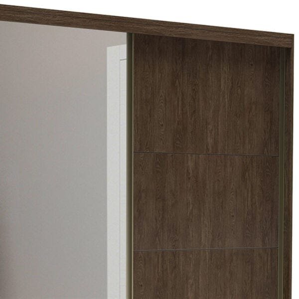 Guarda-Roupa Blima 207cm com 2 Portas de Correr com Espelho 100% MDF Marsala OOL - 3