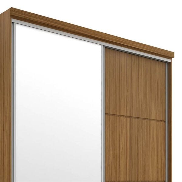 Guarda-Roupa Tanato 175cm com 3 Gavetas e 7 Nichos 100% MDF Nogueira - 5