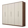 Guarda-Roupa de Casal Forbet com 6 Portas Diversas Cores Dst Ambar / Off-White - 1