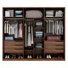 Guarda-Roupa de Casal Forbet com 6 Portas Diversas Cores Dst Ambar / Off-White - 7