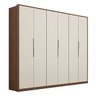 Guarda-Roupa de Casal Forbet com 6 Portas Diversas Cores Dst Ambar / Off-White - 2