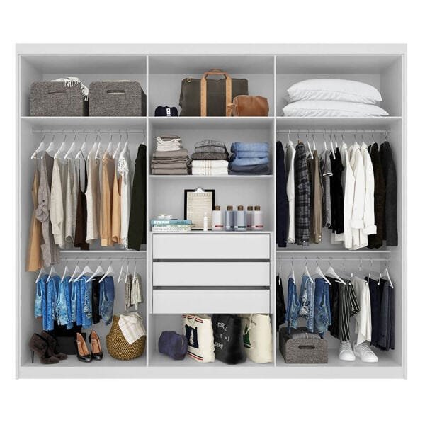 Guarda-Roupa Quereto com 6 Portas Branco OOL - 10