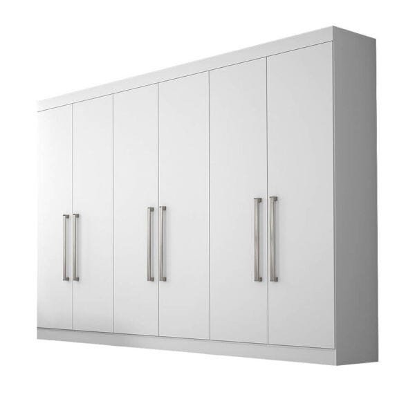 Guarda-Roupa Antonela 6 Portas 100% MDF Branco Acetinado - 1