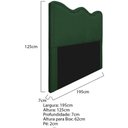 Ver imagem 5 de Cabeceira King Bari P02 195 cm Para Cama Box Verde