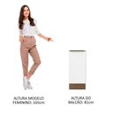 Ver imagem 7 de Balcão 35 Cm 1 Porta (sem Tampo) Rustic/Branco Veludo