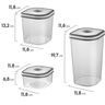 Conjunto de 08 Potes Herméticos de Plástico Redondo Electrolux - 4