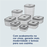 Conjunto de 08 Potes Herméticos de Plástico Redondo Electrolux - 7