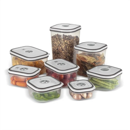 Conjunto de 08 Potes Herméticos de Plástico Redondo Electrolux - 1