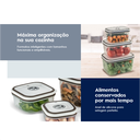 Ver mais imagens de Conjunto de 08 Potes Herméticos de Plástico Redondo Electrolux