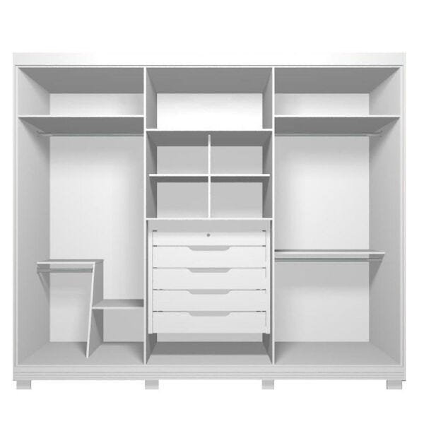 Guarda-Roupa Morim 274cm com 6 Portas Branco OOL - 2