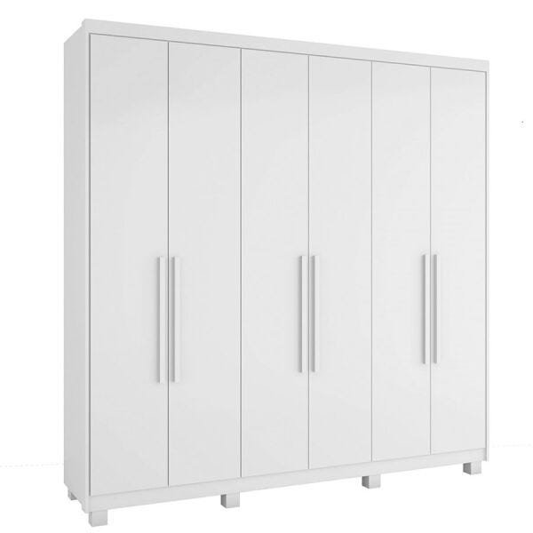 Guarda-Roupa Dico 223cm com 6 Portas Branco OOL - 1