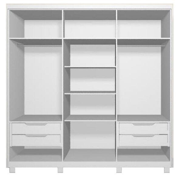 Guarda-Roupa Dico 223cm com 6 Portas Branco OOL - 2