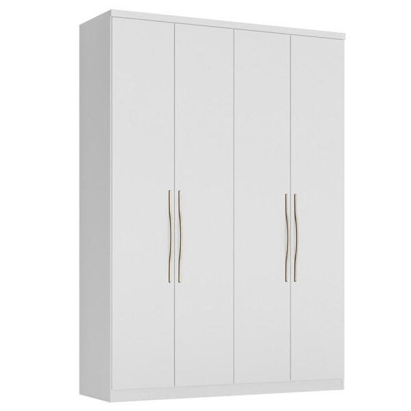 Guarda-Roupa Moineau 163cm com 4 Portas Branco OOL - 1