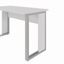 Ver imagem 6 de Escrivaninha em L 120 cm X 150 cm Home Office e Escritório Pés Metal F5 Office Cor:Cinza